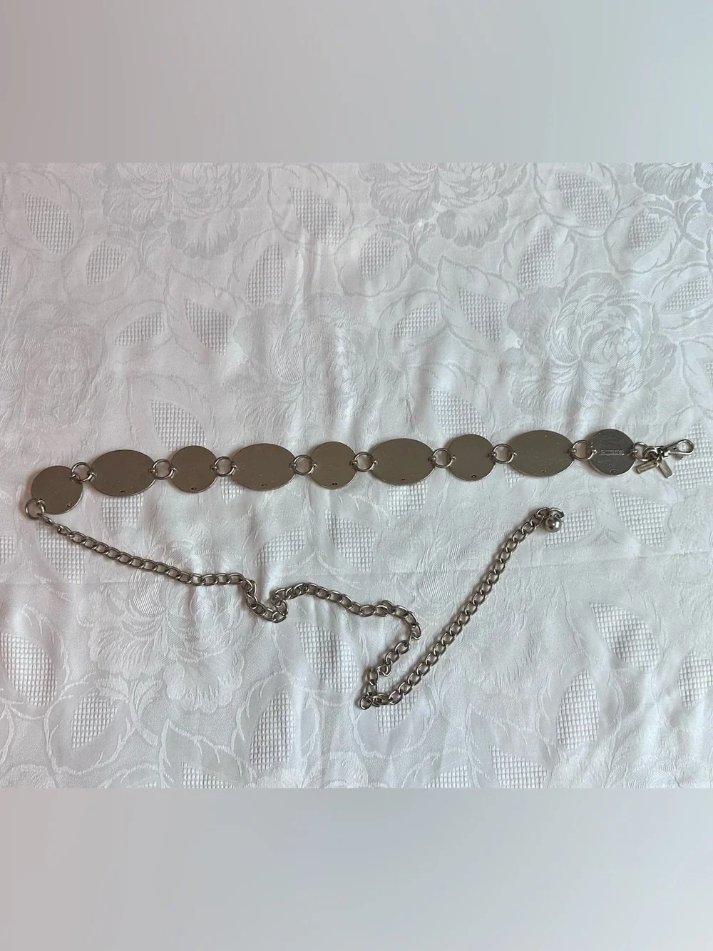 Chico’s Boho Concho Mixed-Metal Chunky Chain Belt Copper Gold Tone Metals